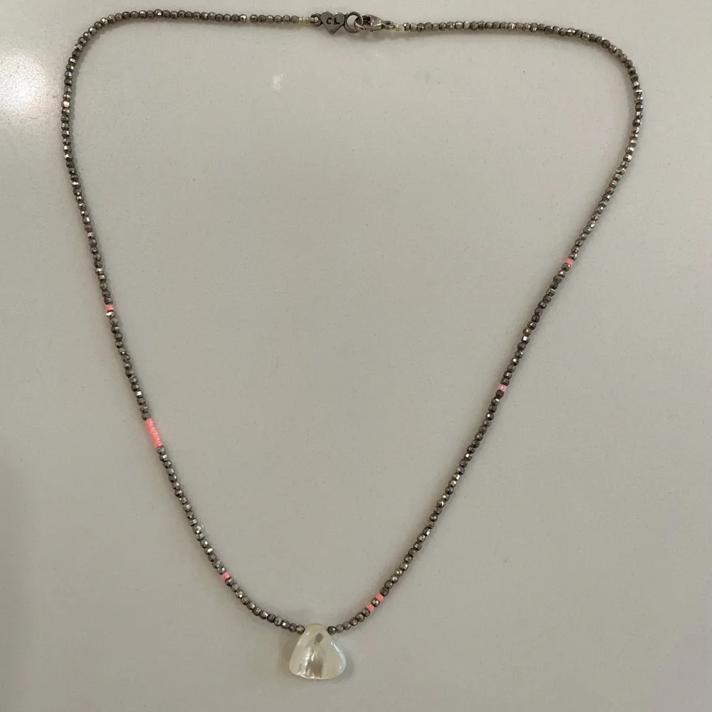 Chan Luu Sterling Silver & Shell Necklace - Picture 1 of 4